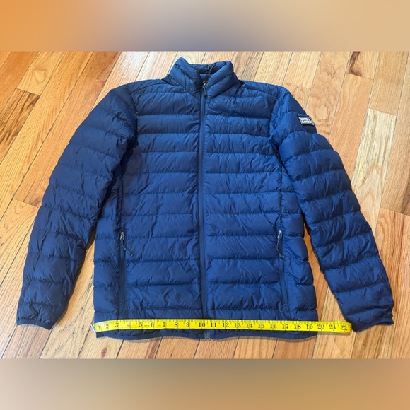 Eddie Bauer EB650 Puffer Jacket Men’s Size Small Navy Down Full Zip Lightweight - Picture 15 of 16